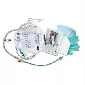 100% Silicone Closed System Foley Catheter Tray 16 Fr 10 Cc- Each of 1