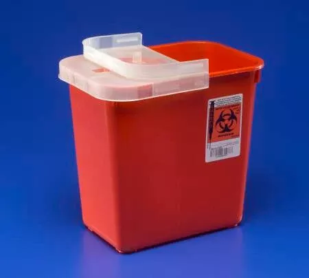 2 Gallon Red SharpSafety Sharps Container for Phlebotomy 8990SA- 1 Each