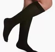 232c Essential Cotton Calf, 20-30mmhg, Women's, Medium, Long, Black- 1 Each