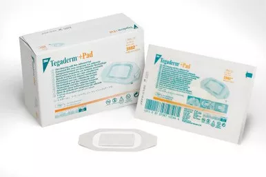 3M 3582 - Transparent Film Dressing with Pad 3M™ Tegaderm™ Rectangle 2 X 2-3/4 Inch Frame Style Delivery Without Label Sterile