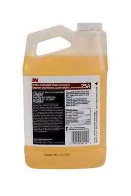 3M 3M™ HB Quat Surface Disinfectant Cleaner Alcohol Based Manual Pour Liquid Concentrate 1/2 gal. Jug Neutral Scent NonSterile - Case of 4 - 25A-CS