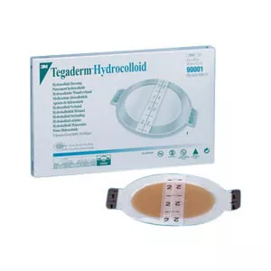 3M 90004 - Hydrocolloid Dressing 3M™ Tegaderm™ 6-3/4 X 8 Inch Oval