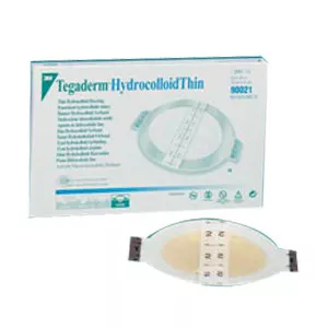 3M 90024 - Tegaderm Hydrocolloid Thin Dressing, 6-3/4" x 8" with 5-1/2" x 6-3/4" Pad