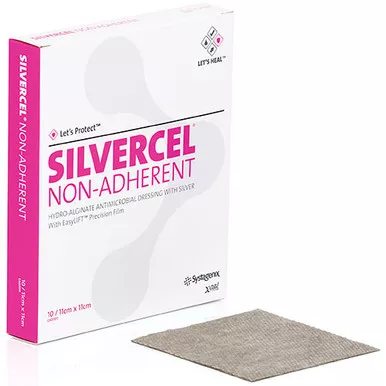 3M 900404 - Silver Alginate Dressing Silvercel™ Non-Adherent 4-1/2 X 4-1/2 Inch Square Sterile
