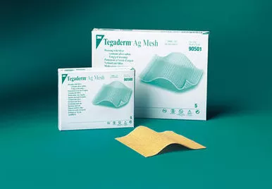 3M 90500 - Silver Mesh Dressing 3M™ Tegaderm™ Ag 2 X 2 Inch Square Sterile