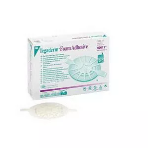 3M 90611 - Foam Dressing 3M™ Tegaderm™ High Performance 4 X 4-1/2 Inch Oval Adhesive with Border Sterile