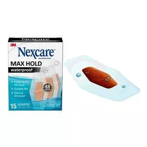 3M MHW-15 - Nexcare Max Hold Bandage, Assorted Sizes, 15 ct