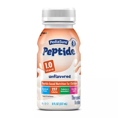 Abbott 67413 - PediaSure Peptide 1.0, Unflavored, 8 fl. oz. RTF Institutional Bottle