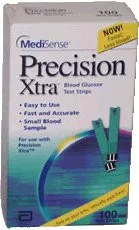 Abbott 9987865 - Blood Glucose Test Strips Precision Xtra 100 Strips per Pack