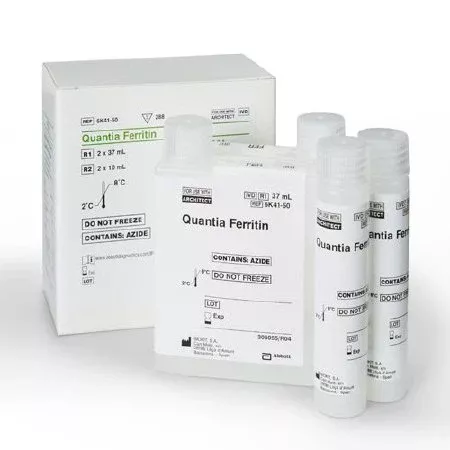 Abbott General Chemistry Reagent Architect™ Multigent Nutritional Assessment Ferritin For Architect c16000 / c4000 / c4100 / c8000 / ci16200 / ci8200 Analyzers 288 Tests - Box of 288 - 06K4150-BX