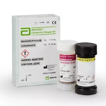 Abbott General Chemistry Reagent Architect™ Single Drug Gentamicin 100 Tests - Box of 100 - 01P3125-BX