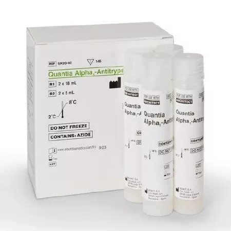 Abbott General Chemistry Reagent Multigent™ Immunochemistry / Specific Protein Test Alpha1-Antitrypsin 146 Tests - Box of 146 - 06K9940-BX