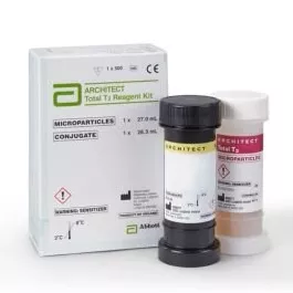 Abbott Immunoassay Reagent Architect™ Thyroid / Metabolic Assay Total Triiodothyronine (T3) For Architect i Systems 500 Tests R1: 27 mL, R2: 13.3 mL - KT/500 - 07K6437-KT