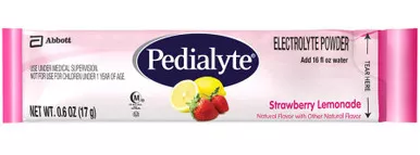 Abbott Nutrition 64172 - Oral Electrolyte Solution Pedialyte Powder Packs Strawberry Lemonade Flavor 0.6 oz. Electrolyte