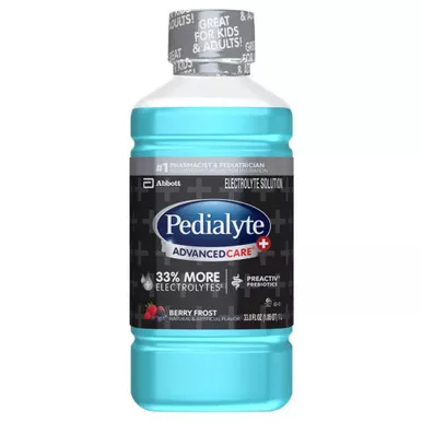 Abbott Nutrition 66641 - Oral Electrolyte Solution Pedialyte AdvancedCare™ Plus Berry Frost Flavor 33.8 oz. Electrolyte