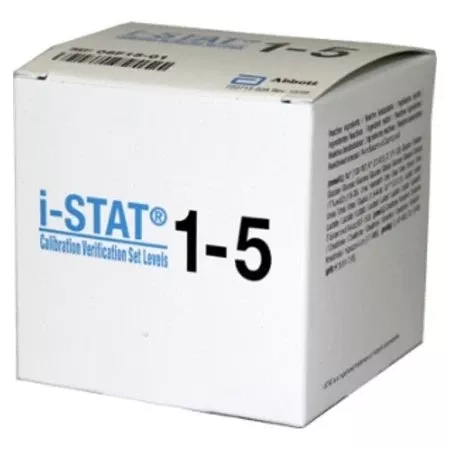 Abbott Point of Care Calibration Verification Set i-STAT 20 X 1.7 mL For i-STAT Point-of-Care Analyzer - Box of 1 - 06F1501-BX