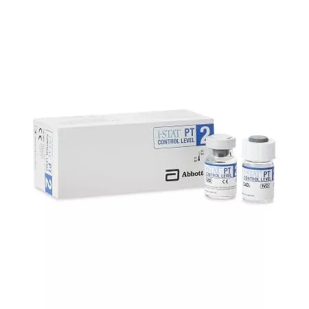 Abbott Point of Care Coagulation Control i-STAT INR Prothrombin Time Test / International Normalized Ratio (PT / INR) Level 2 10 Vials - Box of 10 - 06P1714-BX