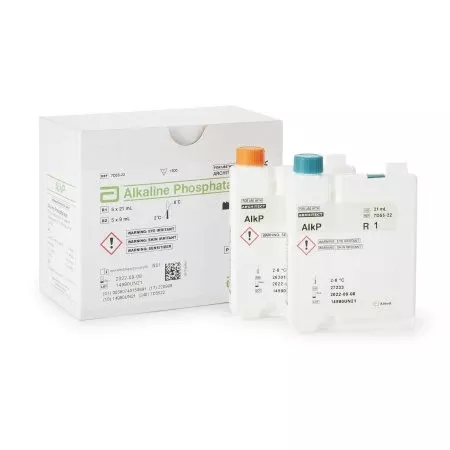 Abbott Reagent Architect™ General Chemistry Alkaline Phosphatase (ALP) For use with Architect cSystems 1,500 Tests R1: 5 X 21 mL, R2: 5 X 9 mL - Box of 1 - 07D5522-BX