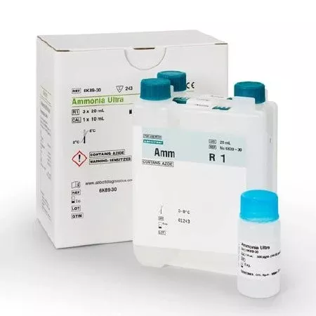 Abbott Reagent Multigent General Chemistry Ammonia 243 Tests - Box of 243 - 06K8930-BX