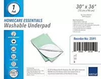 Abena 2591 - Abena Essentials Washable Underpad, 30" x 36"