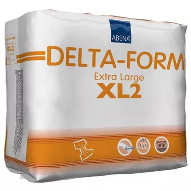 Abena 308875 - Delta-Form Adult Brief XL2, X-Large 43 to 67"
