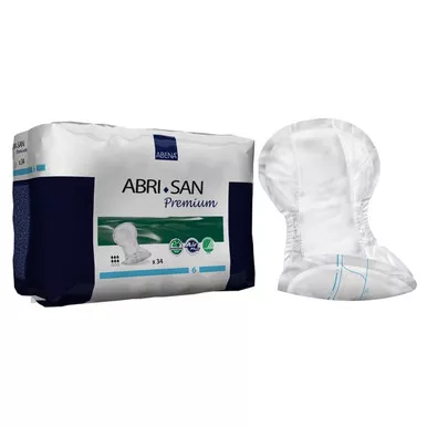 Abena 9378 - Abri-San 6 Premium Shaped Pad, 12" X 25" L