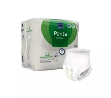 Abena Pants Premium Protective Underwear 39" - 55", Large - Absorbency Level 2 - Replaces: Rb41087- Pack(age) of 15