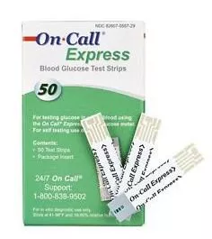 Acon Laboratories 755729 - Blood Glucose Test Strips On Call 50 Strips per Pack
