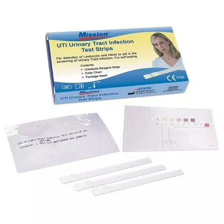 Acon Laboratories Urinalysis Test Kit Mission Urinalysis Urinary Tract Infection Detection Urine Sample 72 Tests CLIA Waived - Box of 3 - U031-021-BX