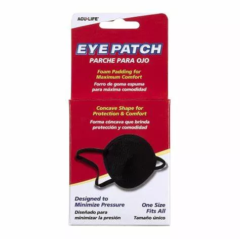 Acu-life Vinyl Eye Patch Universal, Black- 1 Each