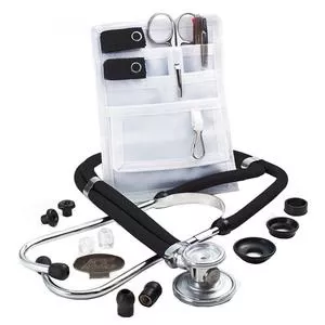 Adscope Sprague Stethoscope With Accessory Pack, Black.- 1 Each