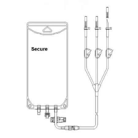 Advanced Medical Systems Empty IV Bag 2 Liter - Case of 50 - CMS-9823-CS