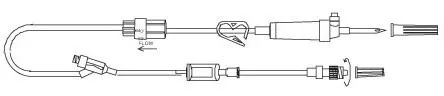 Advanced Medical Systems Primary IV Administration Set Vygon Gravity 1 Port 0.2 Micron Filter 84 Inch Tubing Solution - Case of 50 - AMS-292-2-CS