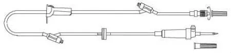 Advanced Medical Systems Primary IV Administration Set Vygon Gravity 2 Ports Without Filter 105 Inch Tubing - Case of 50 - AMS105-1-CS