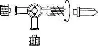 Advanced Medical Systems Stopcock 3 Way Standard Bore - Case of 100 - AMS-100-CS