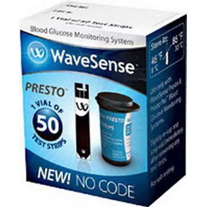Agamatrix, 8000-03329 - Blood Glucose Test Strips Wavesense Presto 50 Strips per Pack