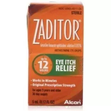 Alcon 65401105 - Zaditor Eye Drops 5 mL