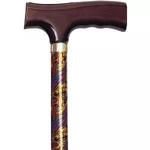 Alex 10506 - Folding Travel Cane with Fritz Handle, Paisley, 33" - 37"
