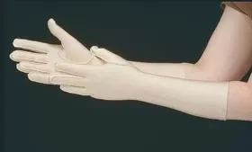 Alimed Compression Gloves Gentle Compression Full Finger One Size Fits Most Forearm Length Left Hand Lycra / Spandex - Each - 2970003824-EA