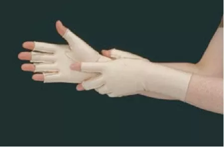 Alimed Compression Gloves Gentle Compression Open Finger Medium Wrist Length Left Hand Lycra / Spandex - Each - 2970003819-EA