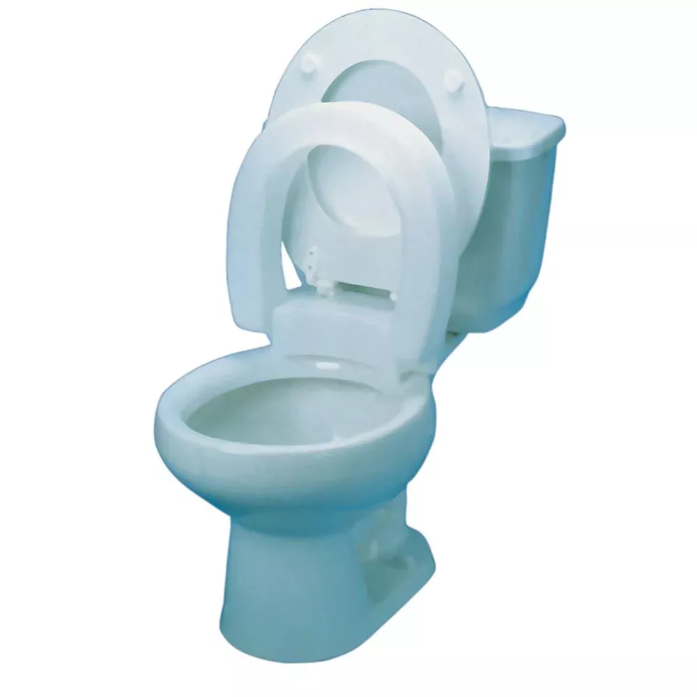 Alimed Hinged Elevated Toilet Seat Hinged Elevated Toilet Seat, Standard - 80593