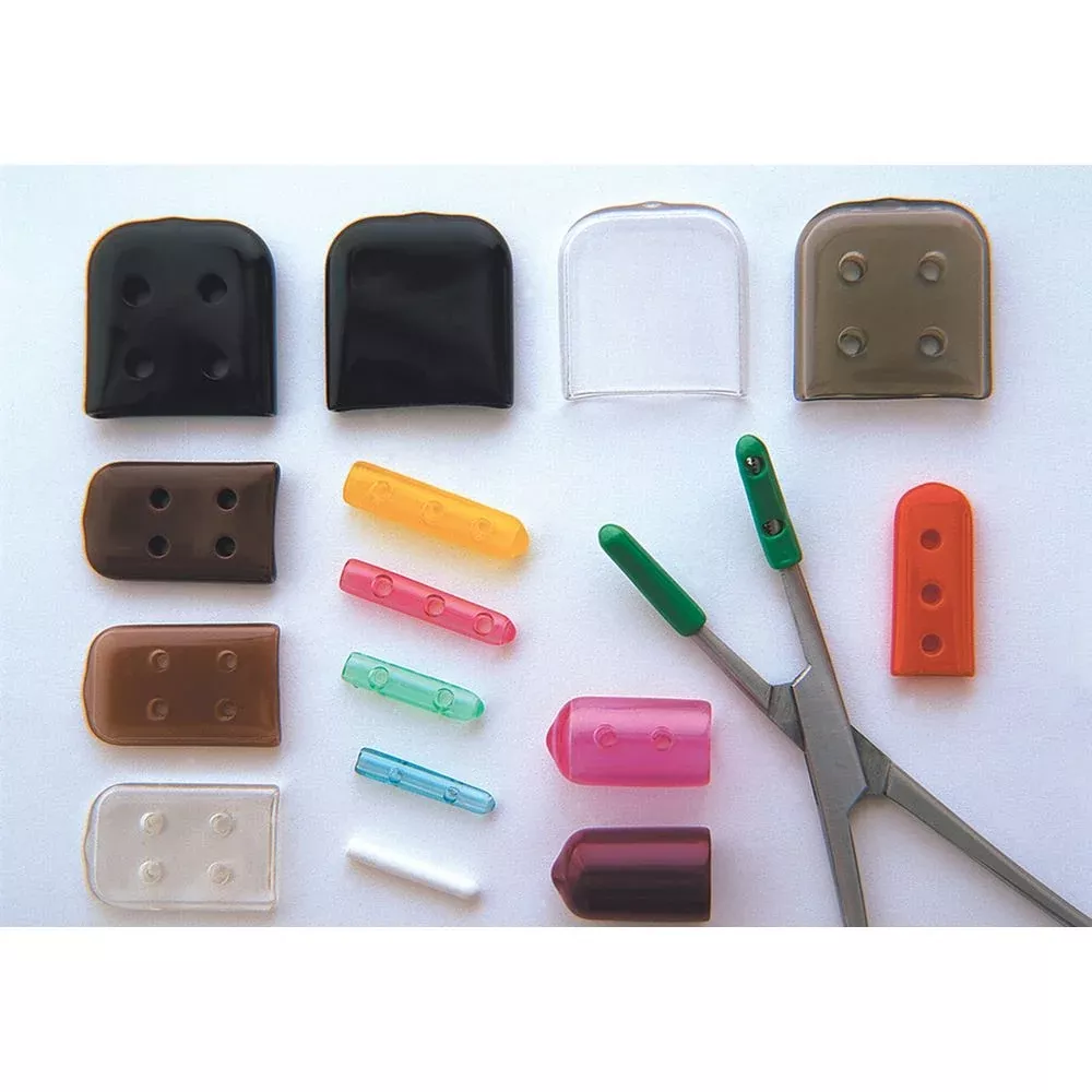 Alimed Instrument Guards Instrument Guard, Perforated. Opaque, Assorted, 100 pieces - 98ING5-10