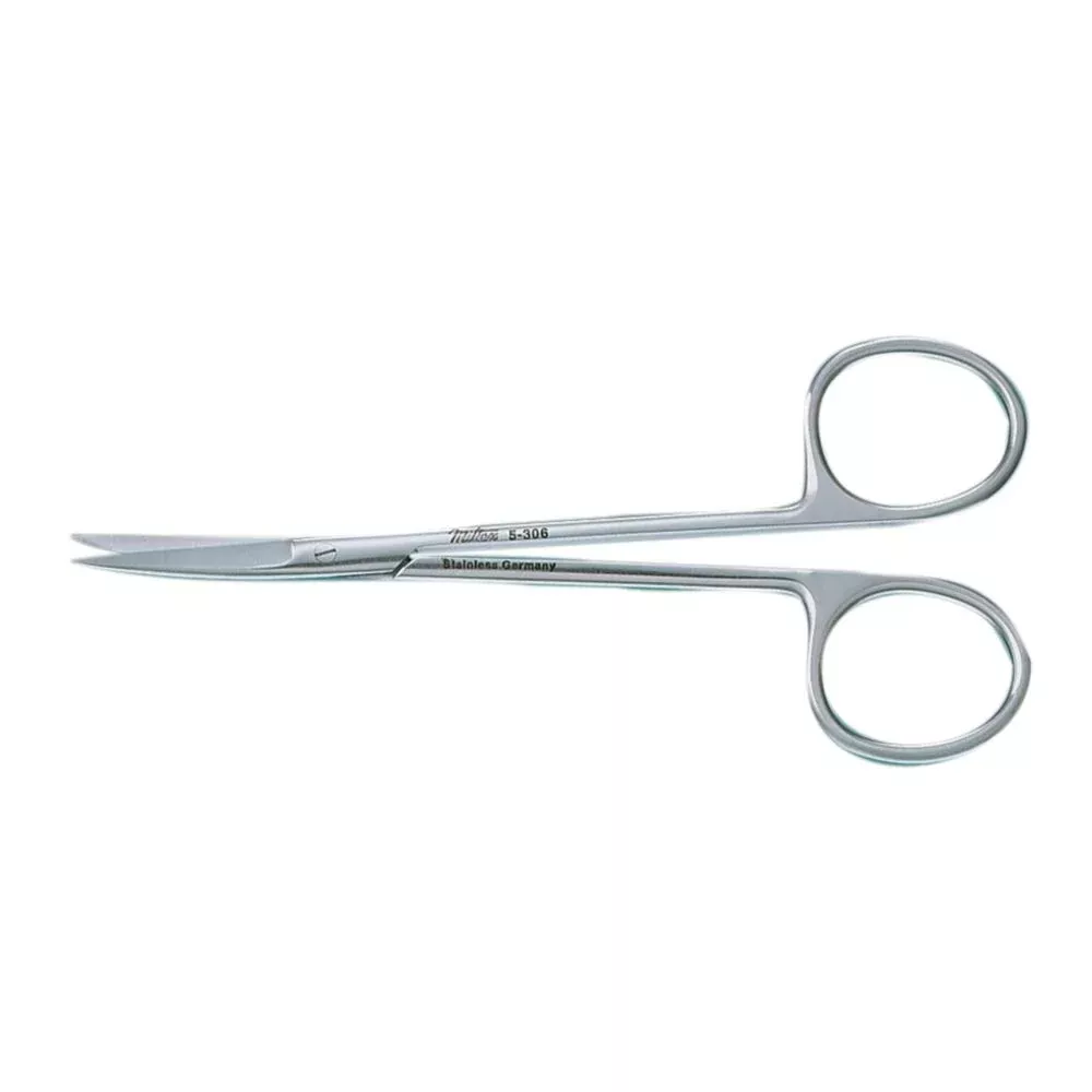 Alimed Iris Scissors, Curved or Straight Iris Scissors, Straight, 4.5"L - 62582