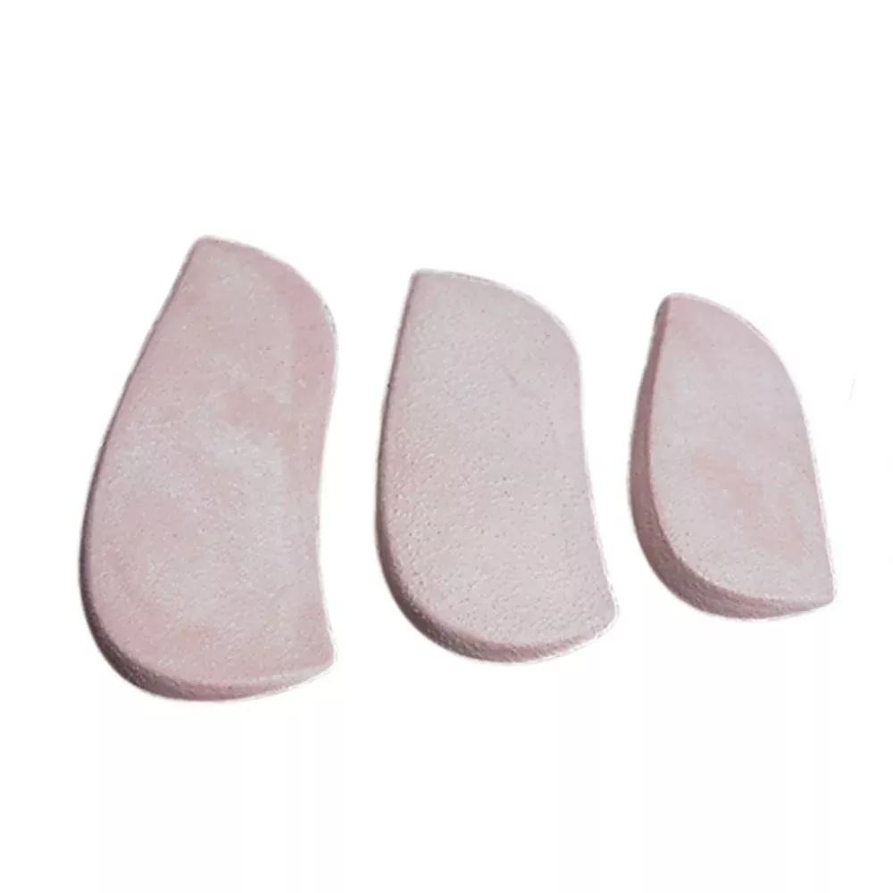 Alimed Molded Rubber Heel Wedges Small, 3"L, 12pr/pk - 6431