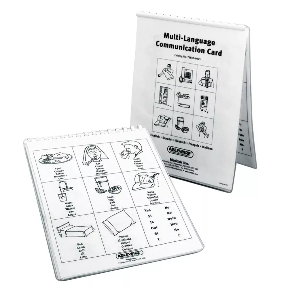 Alimed Multi-Language Communication Cards Multi-Language Cards - 82333