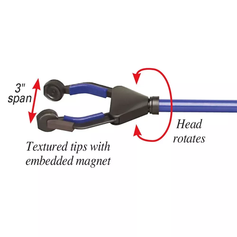 Alimed Multi-Pik Reacher Reacher, Non-Locking, 32", Blue - 82145/BLUE/NA