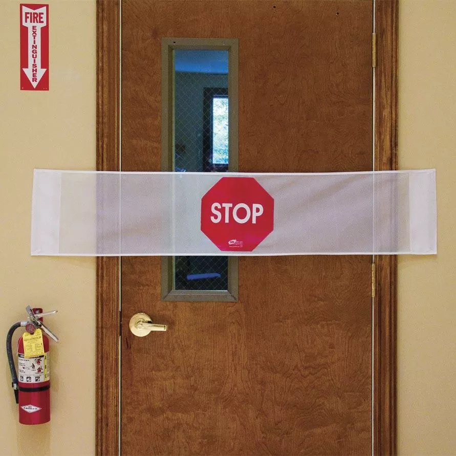 Alimed NY Ortho Door Guards Door Guard Stop Sign, 40" with Alarm - 713036