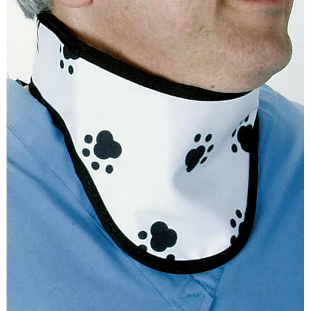 Alimed Paw Print Thyroid Shield Paw Print Thyroid Shield, Standard Weight, Lead - 921573