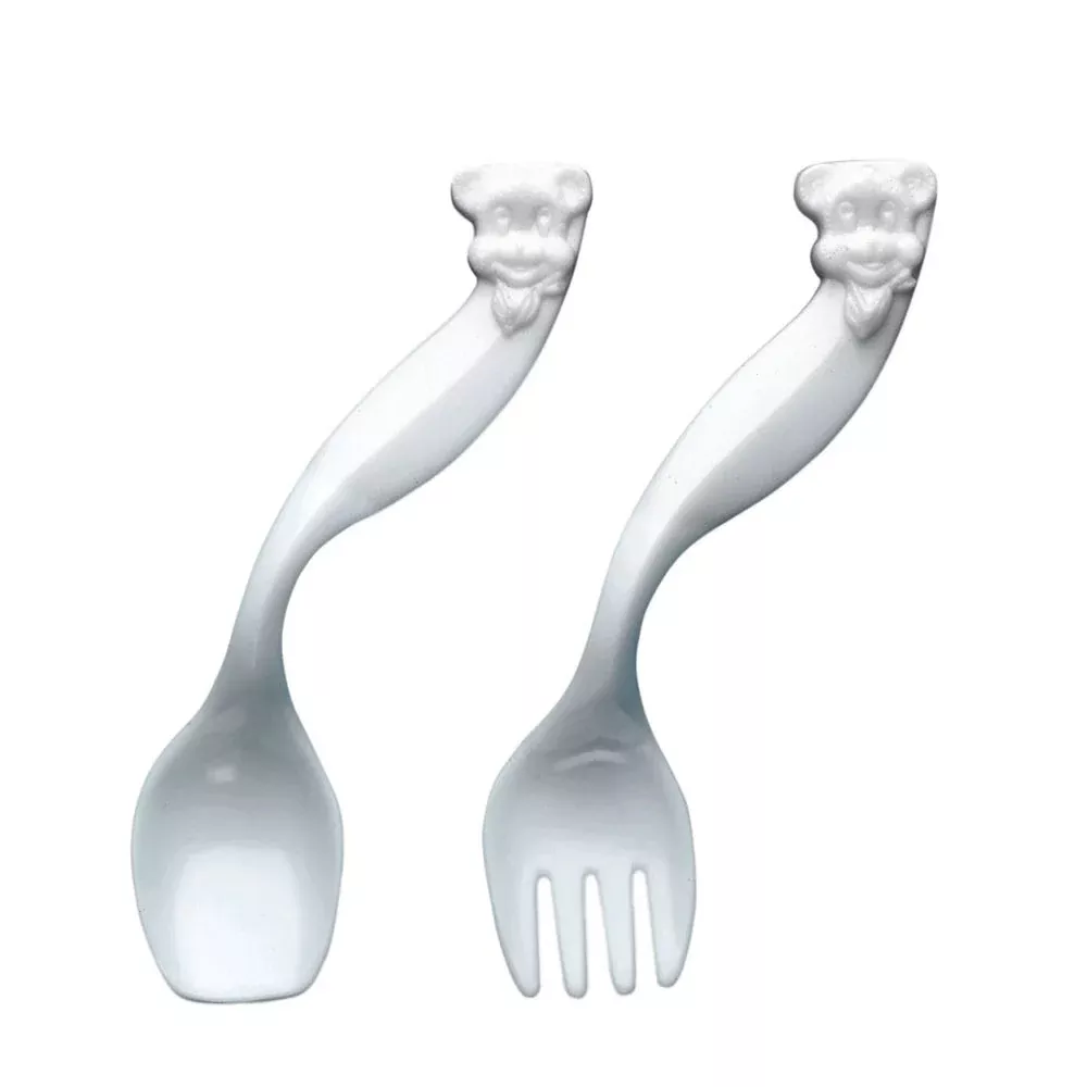 Alimed Pediatric Easy Grip Cutlery Pediatric Easy Grip Set, Regular Handles, 2 sets/pk - 77891