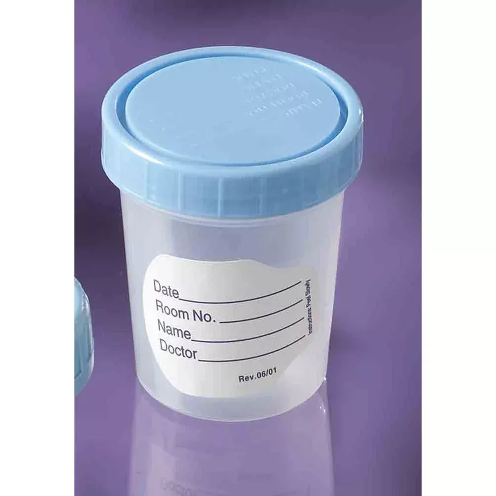 Alimed Polypropylene Specimen Container Polypropylene Specimen Container, Indiv. Pkg. in Polybag, Sterile Fluid Pathway, 100/cs - 933571